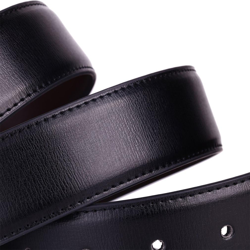 beltox fine Men's Dress Belt Leather Reversible 1.25" Wide Rotated Buckle Gift Box - Image 6