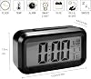 Senon Digital Alarm Clock Bedside Clock with Large LED Display 12/24 Procrastination Night Light for Bedroom Home Office with Date Calendar (Black)