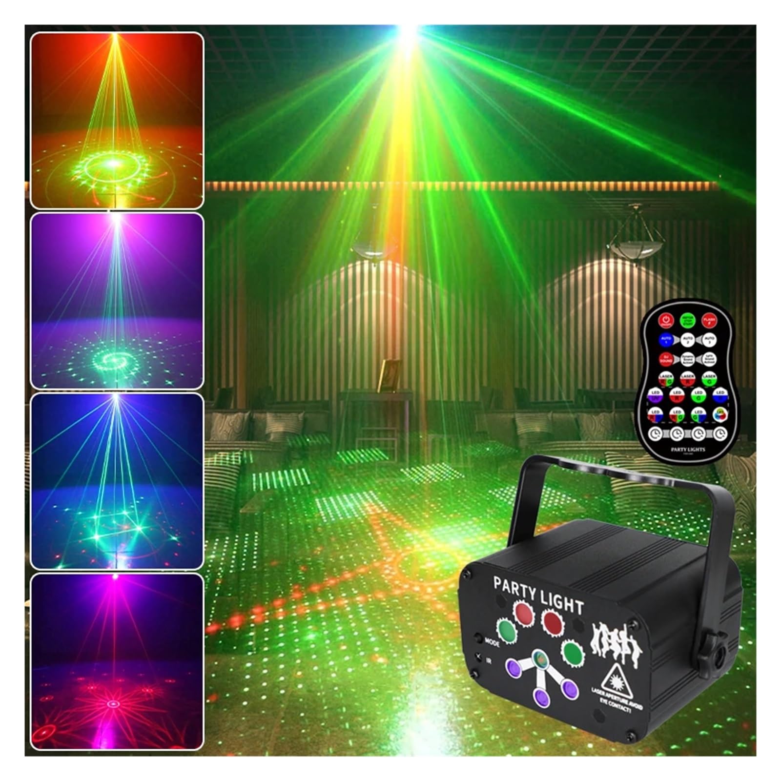 Mini veilleuse UV à 8 Trous, projecteur Portable USB, Fonction minuterie, lumières de fête, Halloween, décoration extérieure Salle noël