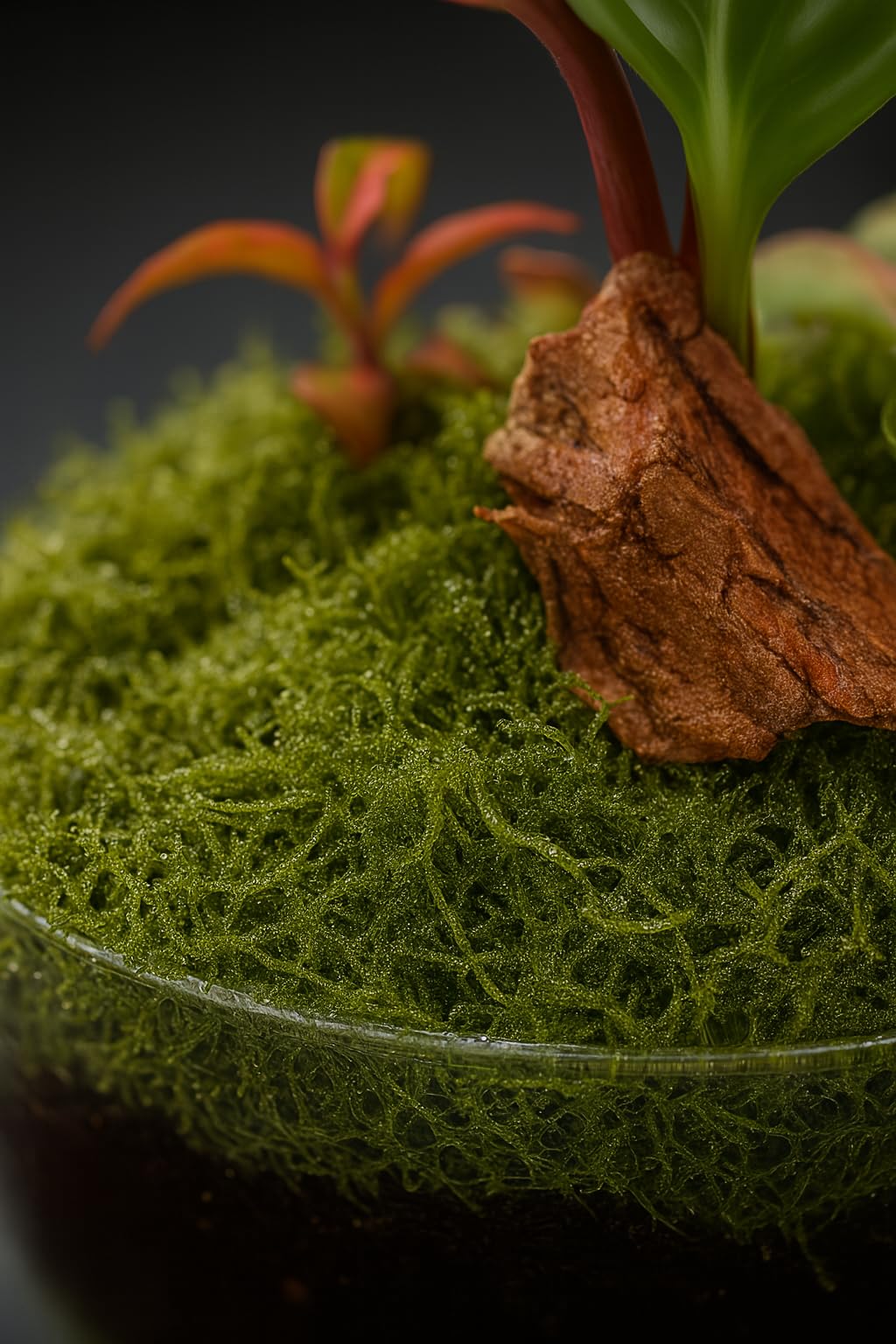 Garden Center Shop | Terrario Planta Natural Egg MAKOFITT 12x22 cm | Ecosistema Cerrado en Cristal | Mini Jardín Vivo | Decoración Original y Sostenible