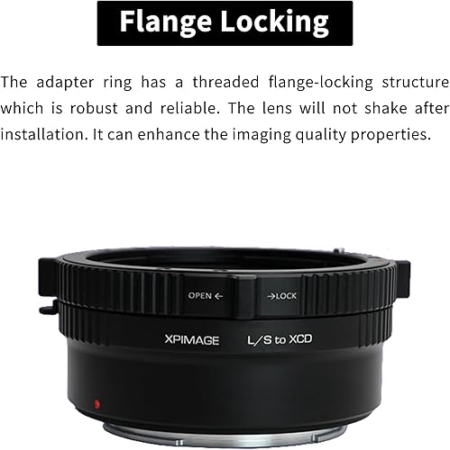 Miniatura 3 de Anillo adaptador de montaje de lente compatible con lente Leica S a Hasselblad X System XCD Camera X1D X2D