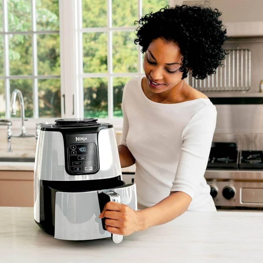 Amazon.com: Ninja 4QT Air Fryer, Non-Stick Basket & Crisper