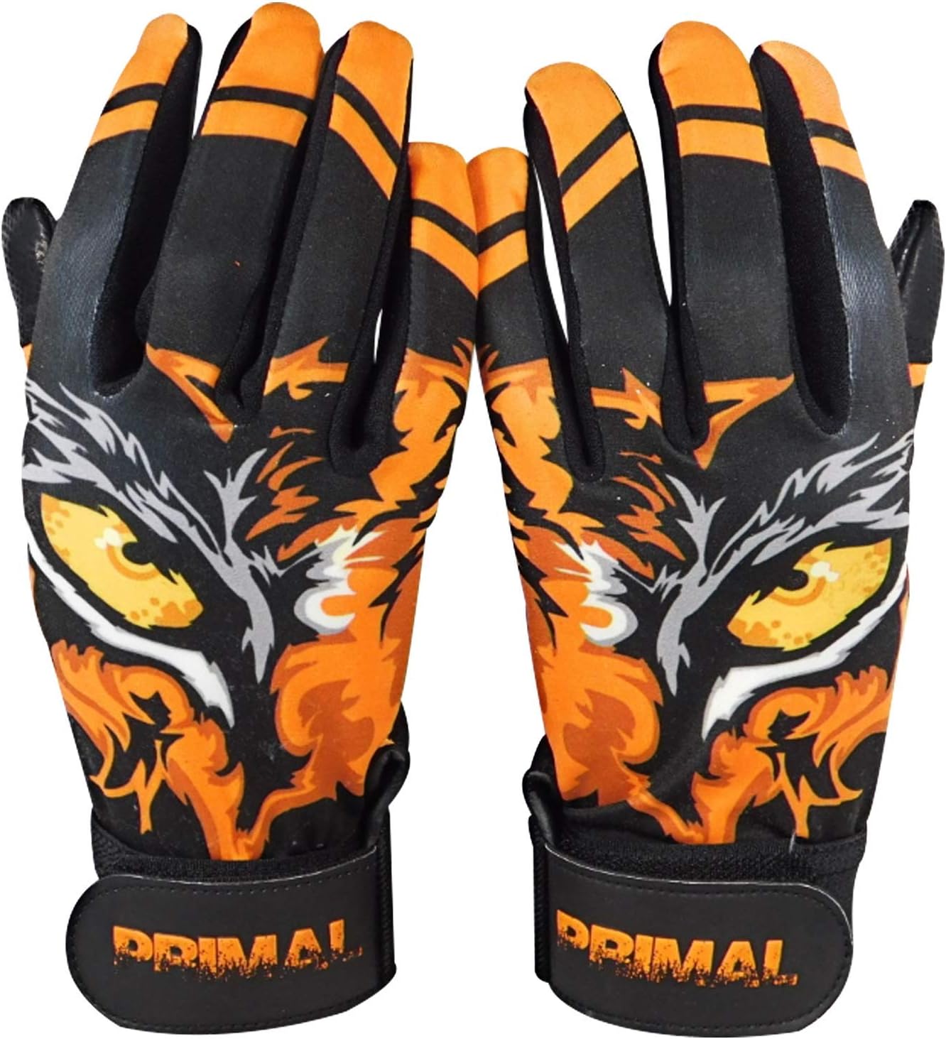 Primal Baseball Eye of The Tiger Baseball Batting Gloves Extra-Large