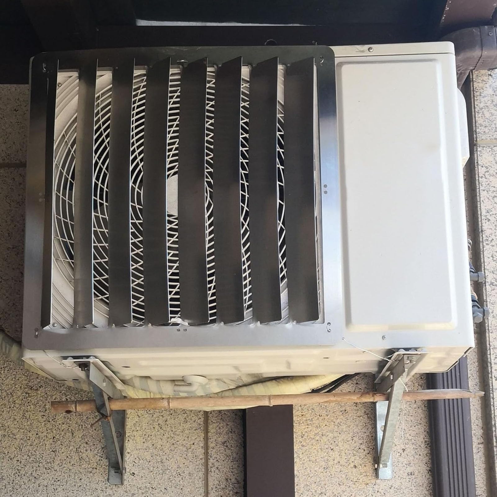 Déflecteur Universel en Acier Inoxydable pour climatiseur, Protection Contre Le Flux d'air Direct, carré 50 x 50 cm, pour la Maison et Le Bureau.