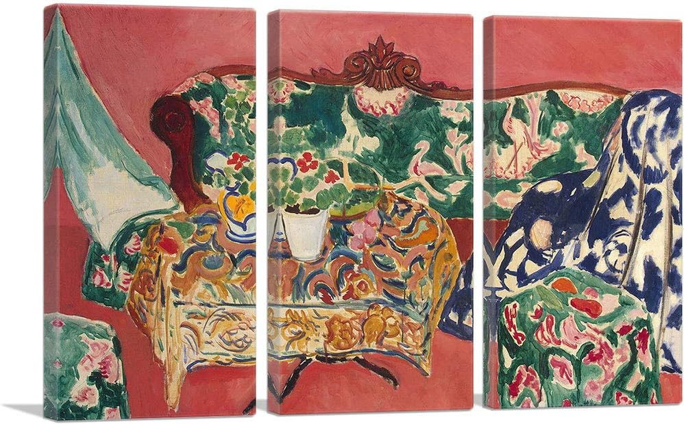 ARTCANVAS Seville Still Life 1910 Canvas Art Print Stretched Framed Painting Picture Poster Giclee Wall Decor by Henri Matisse - 60" x 40" (0.75" Deep) (3-Piece)