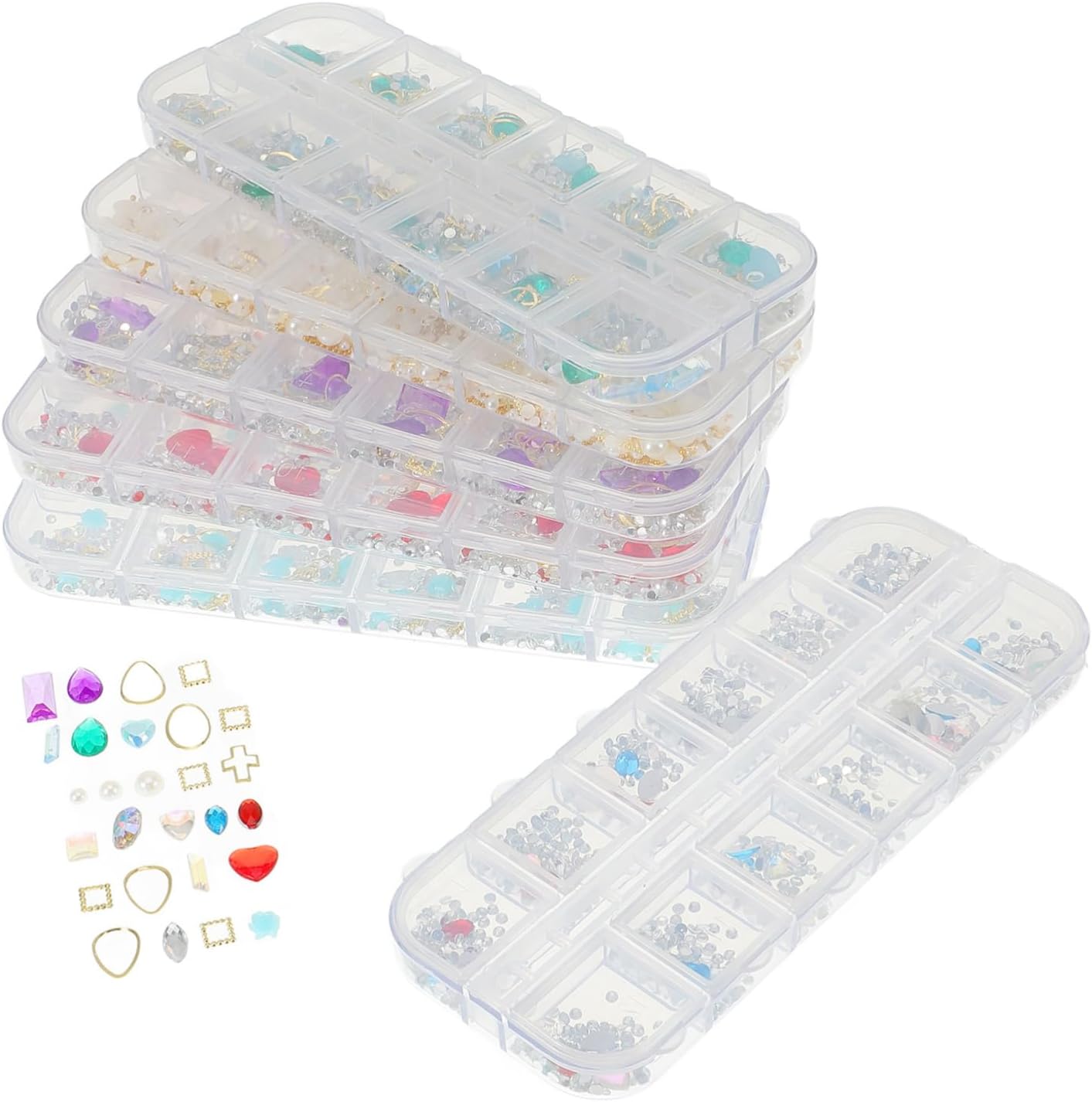 Nail Art Rhinestones for Manicure Shiny and for Elegant Nail Design for Salon Home Use for Creative Art Projects