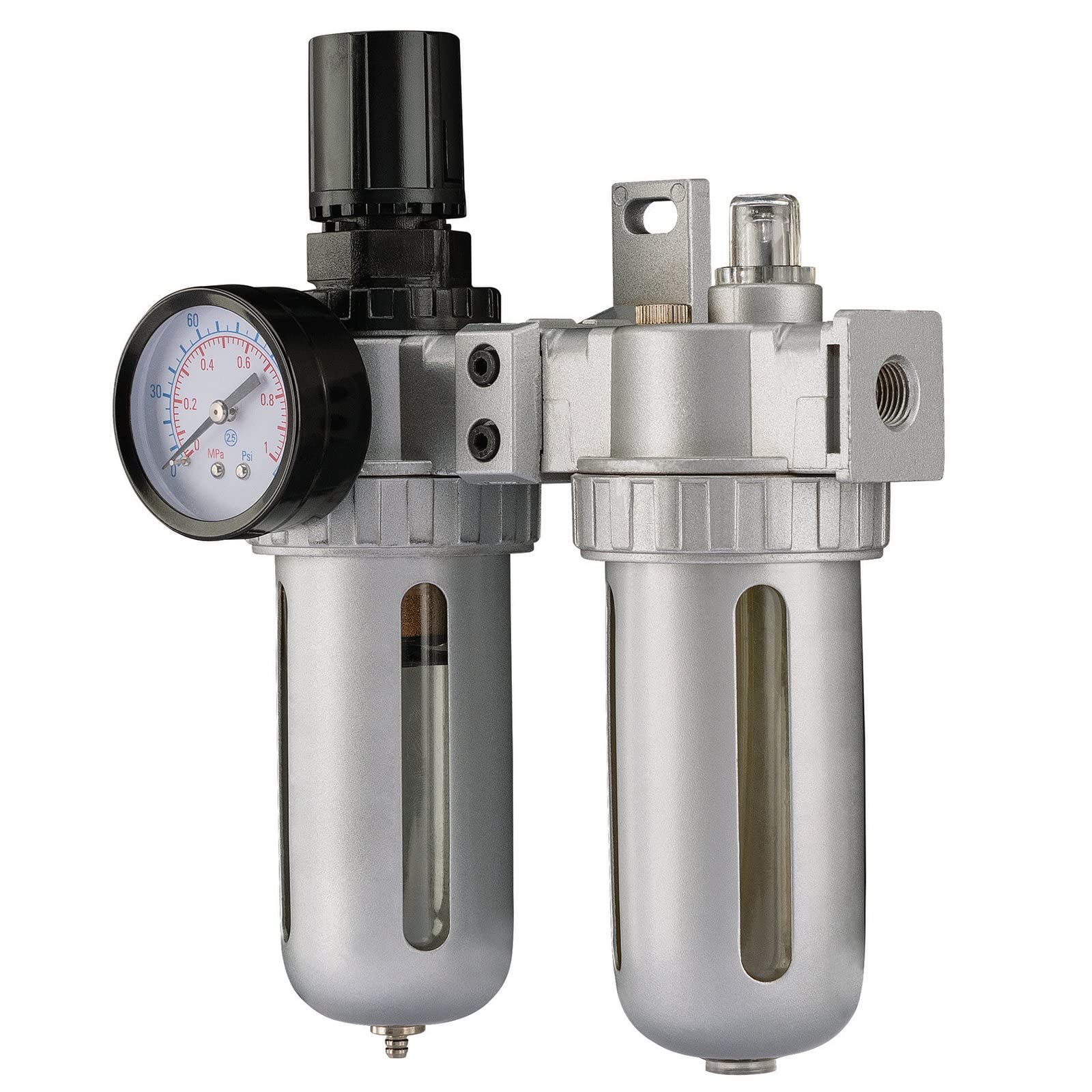 Draper Silver 1/4" Bsp Combined Filter/Regulator/Lubricator Unit