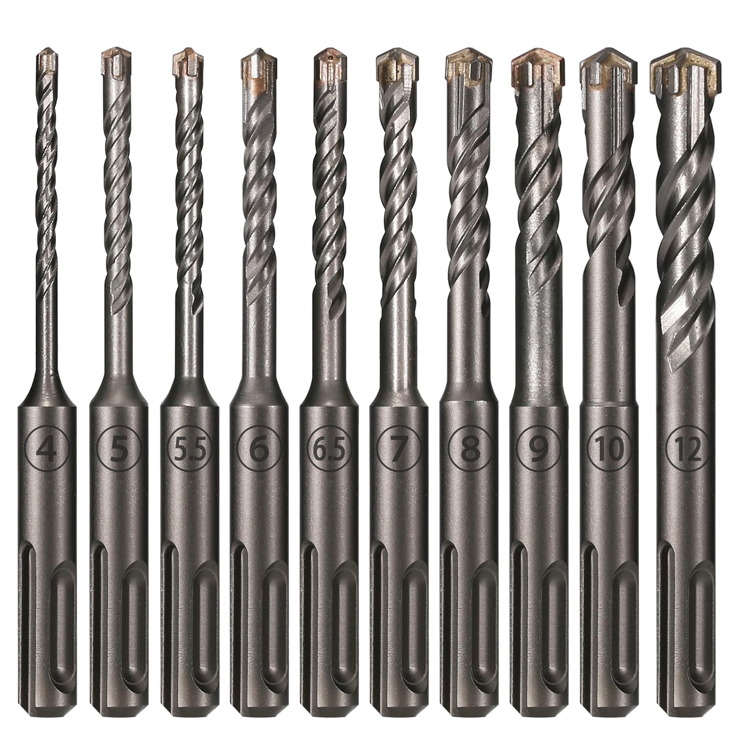 Frez palcowy z węglików spiekanych 110 mm wiertło 4 frezy węglika wolframu końcówka do muru krzyżowego betonu ceglanego 4-12(110mmX5.5mm)