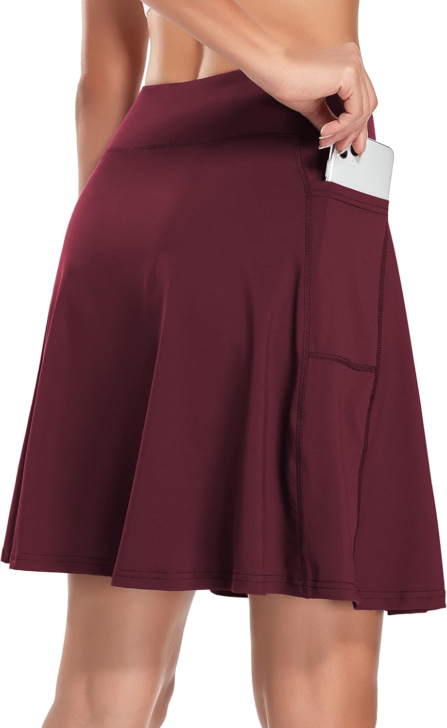 KORALHY Women's 20" Knee Length Skorts Skirts Tennis Athletic Golf Causal Skort with 4 Pockets - Image 3