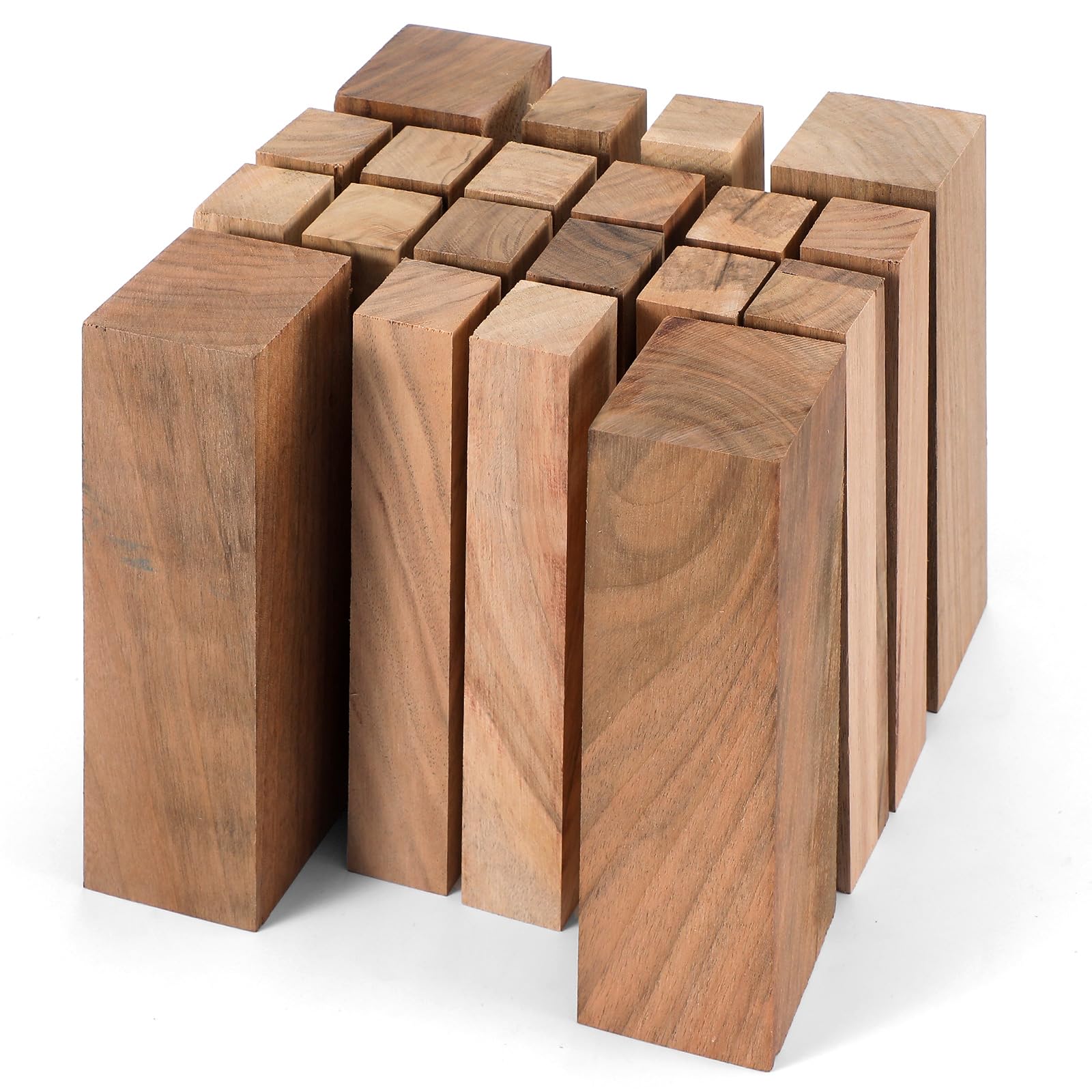 20 bloques de madera de nogal para tallar espacios en blanco de
