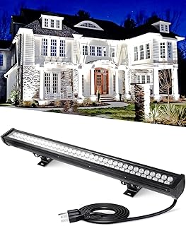 12 LED Lights Bedroom Ideas for a Modern Glowing Atmosphere 57 72W 7920LM Super Bright LED Wall Washer Light Bars, 6000K Daylight White...