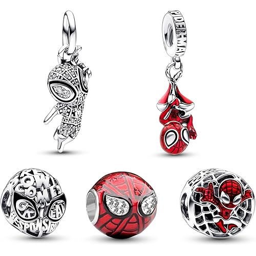 925 Sterling Silver Dangle Pendant Bead Charms for Bracelet&Necklace,Combination Dangle Pendants Beads Charms Jewelry Gift for Halloween&Christmas Gift for Women's