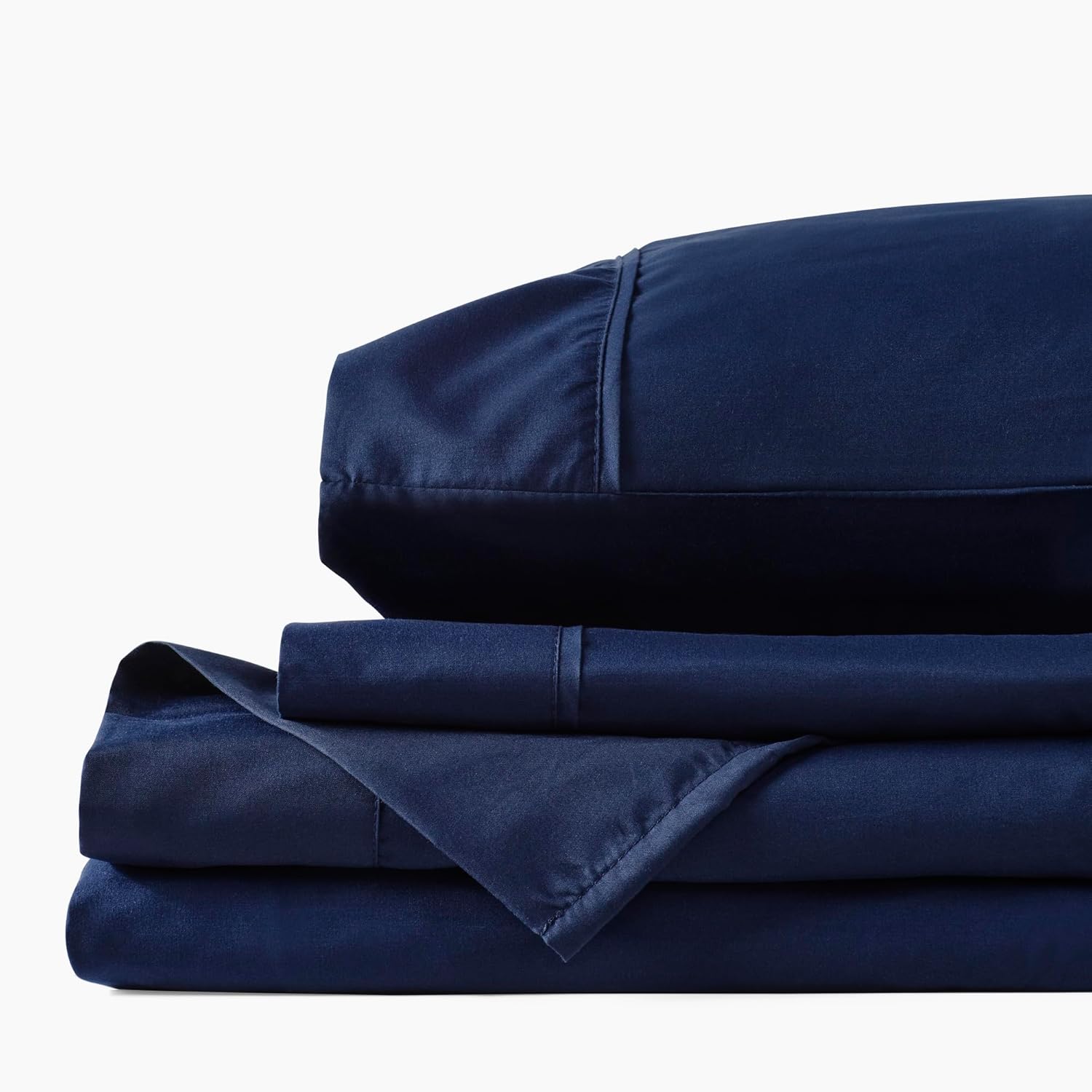 PeachSkinSheets Cooling Bed Sheets for Hot Sleepers - Ultra-Soft Breathable Peachskin Performance Fabric™, Moisture-Wicking, Deep Pocket Sheet Set, Oeko-TEX®, (Queen Size, Mariner Blue)