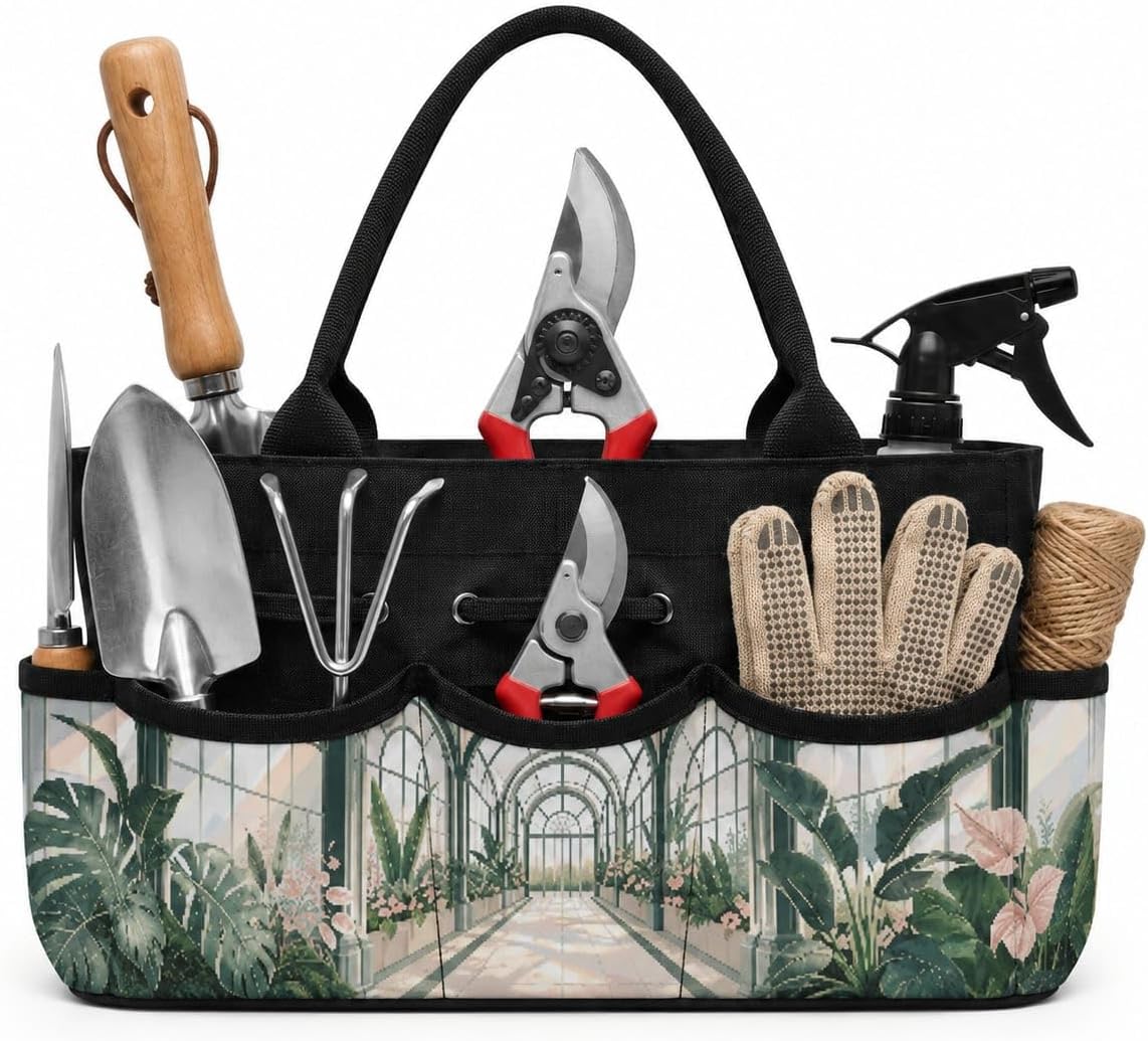 Plant Corridor Prism Art Garden Tool Bag Organizer for Yard in Modern Style
