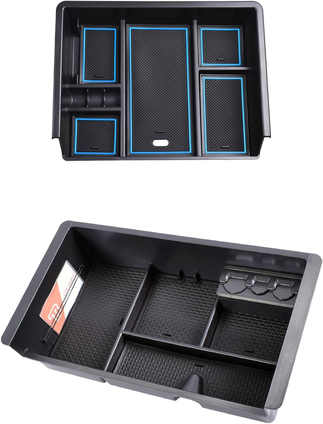 Center Console Organizer Compatible with 2014-2019 GMC Sierra/Chevy Silverado Accessories