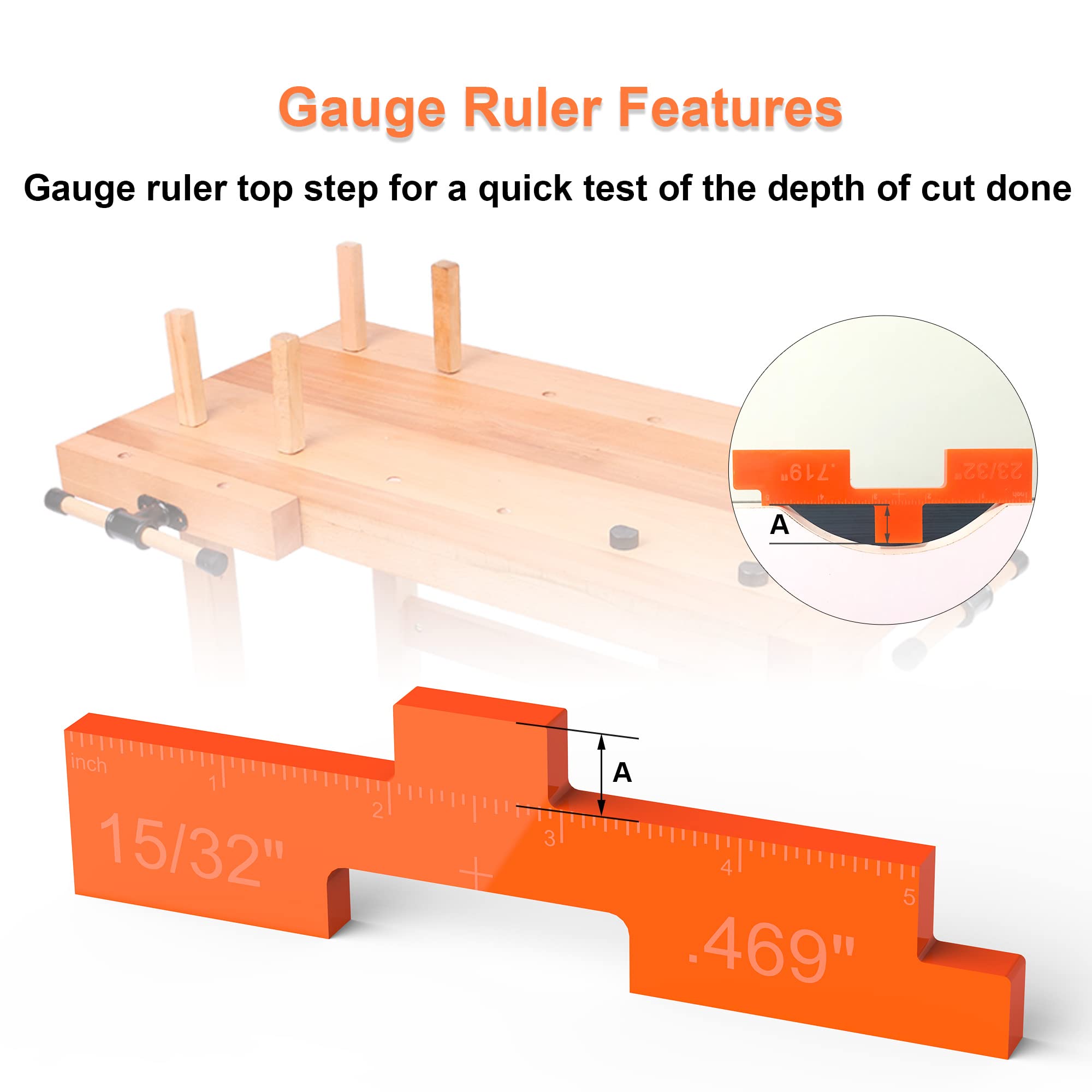 Snapklik.com : 12 Pcs Router Table Set Up Bars, 3 In 1 Precision Setup ...