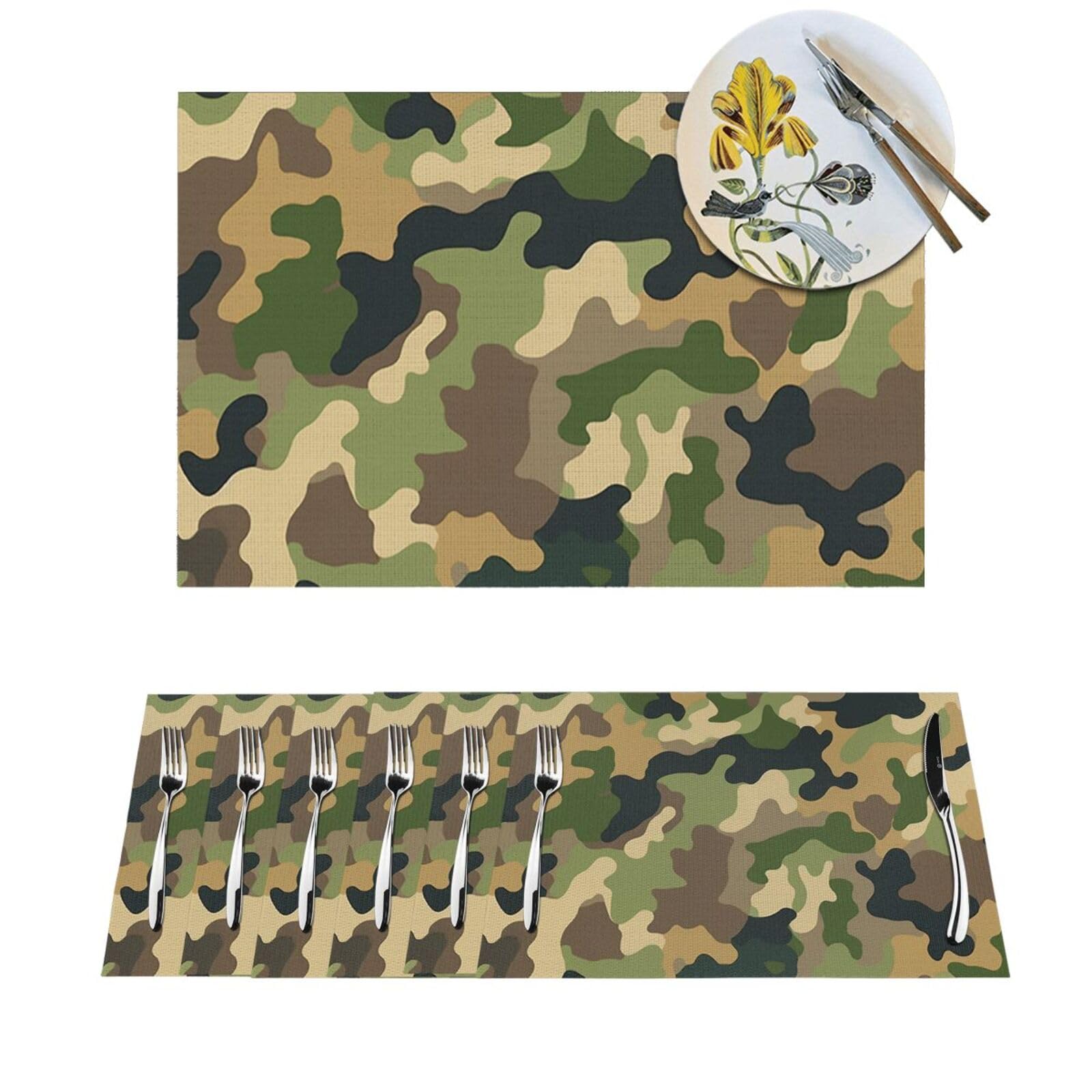 Sets de table résistants à la chaleur de qualité supérieure en PVC lavable lot de 4 pièces