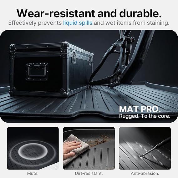 Trunk Mat Fit For New Tesla Model Y Juniper Boot Liner Accessories 2025/2026, Odorless Dog Friendly Heavy Duty Car Mats, All Weather Waterproof Non Slip Cargo Liner