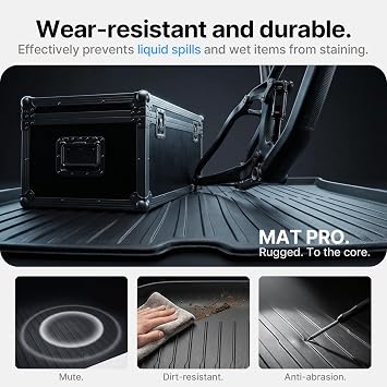 Trunk Mat Fit For New Tesla Model Y Juniper Boot Liner Accessories 2025/2026, Odorless Dog Friendly Heavy Duty Car Mats, All Weather Waterproof Non Slip Cargo Liner