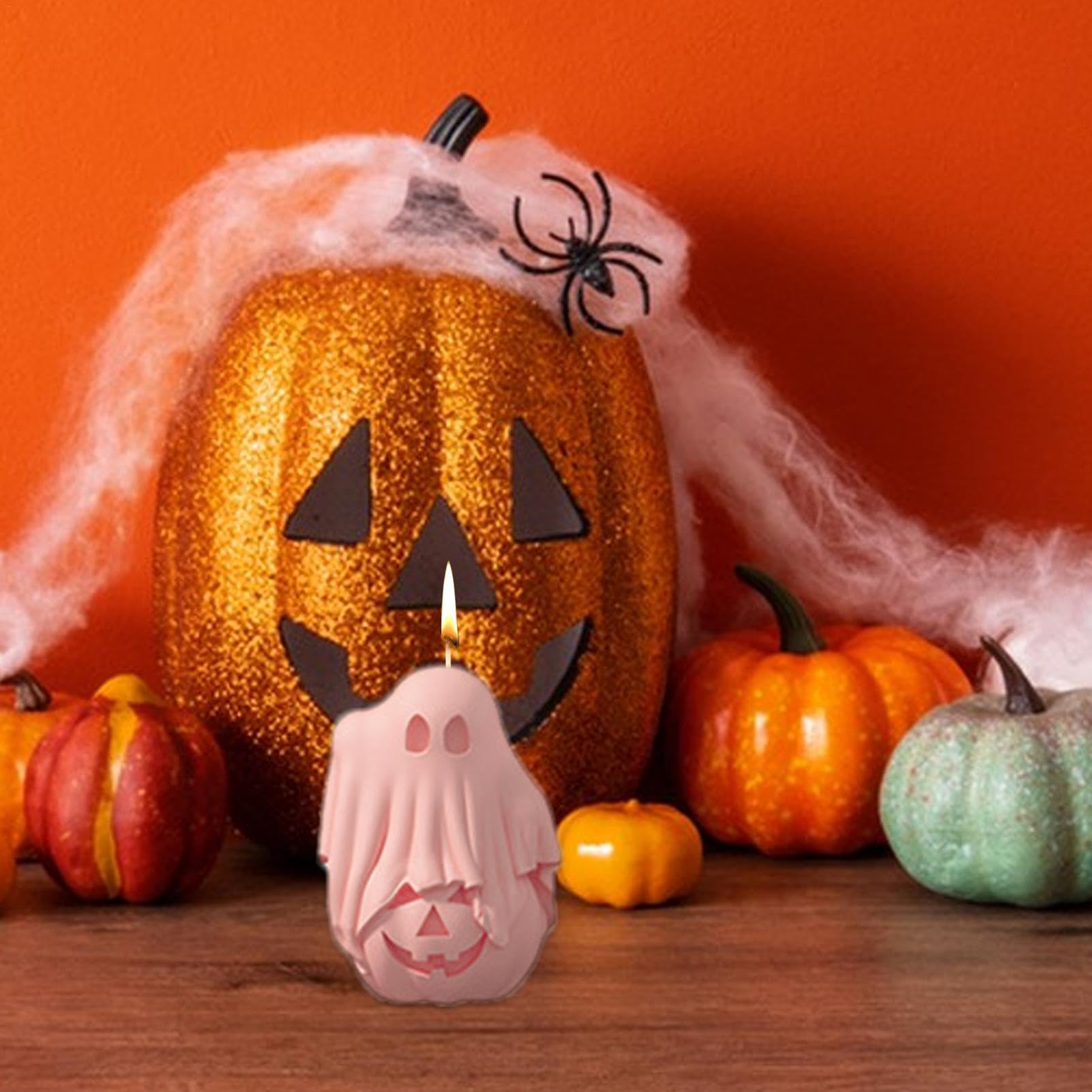 Molde De Silicona Para Velas De Halloween - Forma De Bruja/Espíritu, Para Resina, Chocolate O Jabón (Artesanías DIY)