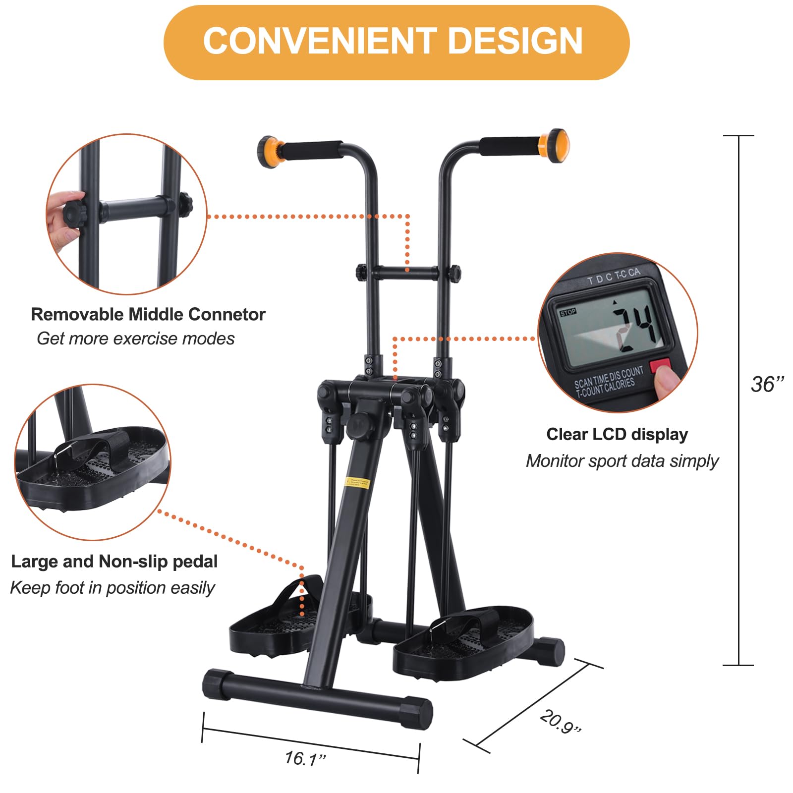 Bicicleta ejercitadora de pedales para personas mayores, equipo de ejercicio de mano, brazo y rodilla, recuperación de ancianos, bicicleta de ejercicio para todo el cuerpo, gran regalo para