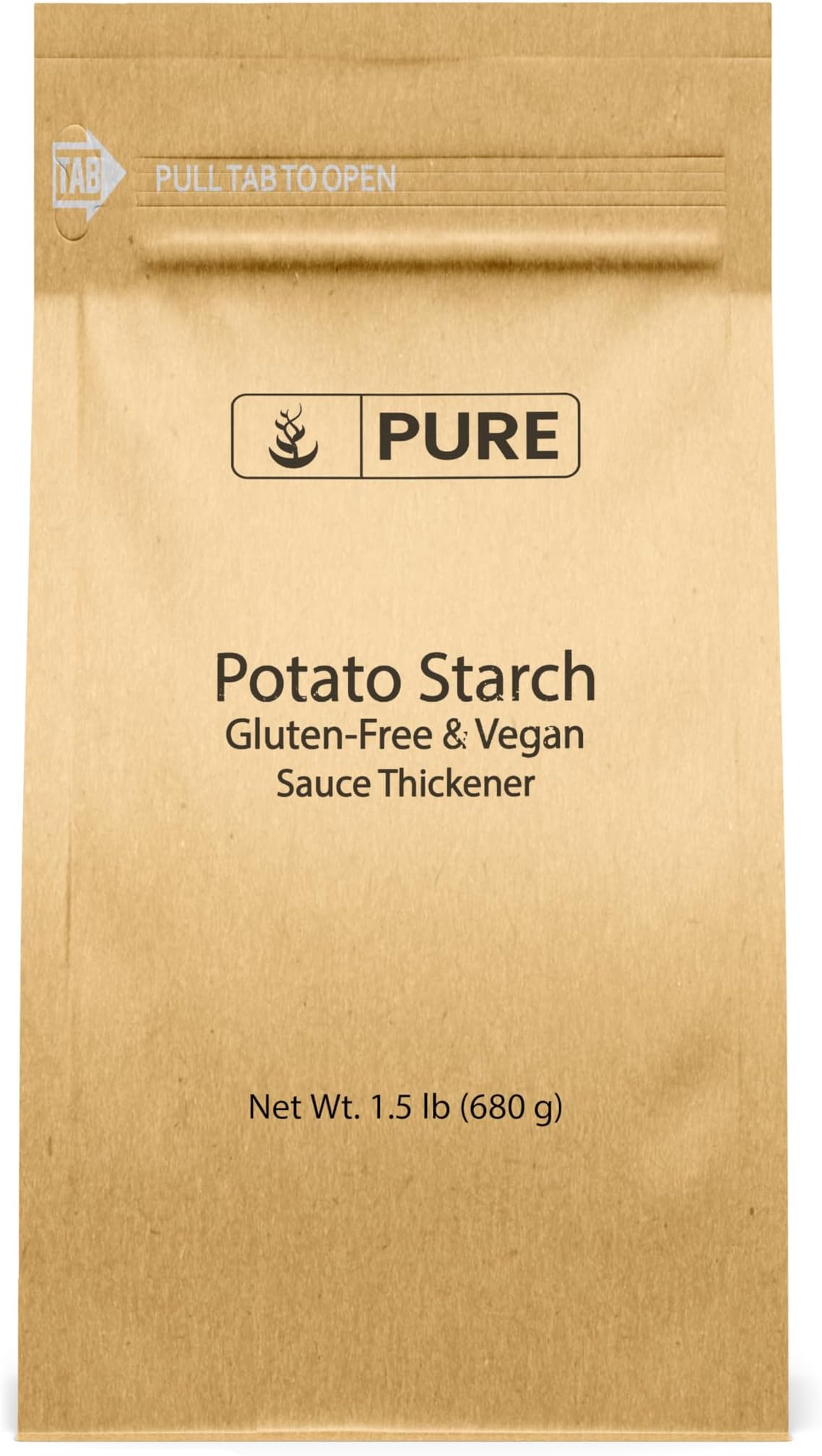 Pure Original Ingredients Potato Starch (24 oz) Thickener For Sauces, Soup, & Gravy