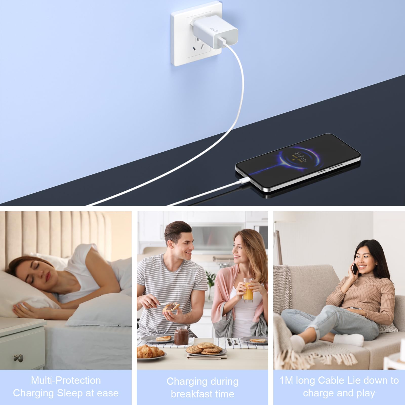 Turbocharge 67 W oplader met USB C-kabel voor Xiaomi 14, 13T Pro, Pad 6, Redmi Note 13, 12, 11 - snellaadkabel 1,5 m