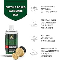 Vista 7 de ROYAL CRAFT WOOD Tablas de cortar de madera para preparar comidas y servir en la cocina, juego de tablas de servir de madera de bambú con asas