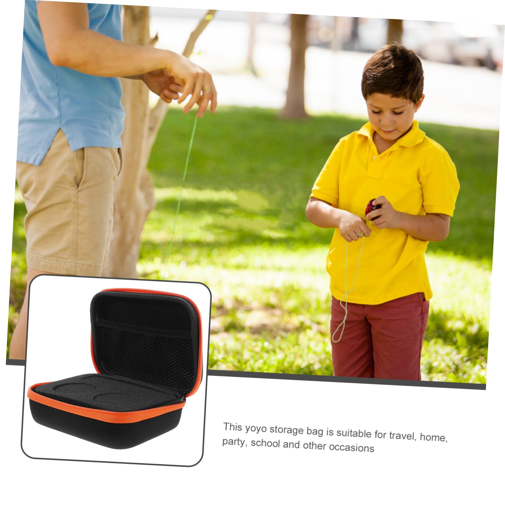 Alasum 3piezas Bolsa De Almacenamiento para Yo-yo Multifuncional Funda Resistente y Material PU Portátil