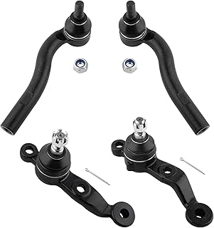 WEDOAUTO 4Pcs Steering Suspension Kit Lower Ball Joints Outer Tie Rods End Kit Fit For Lexus GS300 1998-2005, GS400 1998-2000, GS430 2001-2005, SC430 2002-2010 Replace# K500102 K500101 ES80584 ES80585