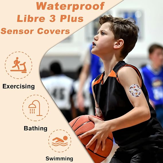 30Pack Libre 3 Plus Sensor Covers Waterproof, Festival