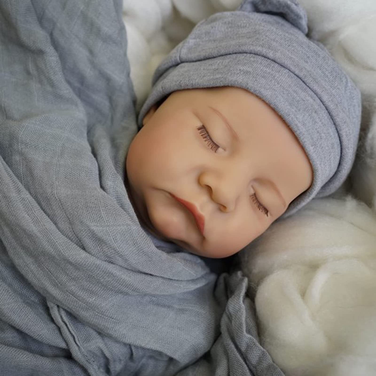 Amazon.co.jp: 49cm リアルリボーン赤ちゃん人形 19インチ睡眠リアル