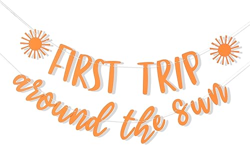 Cartel de primer viaje alrededor del sol – Cartel de decoración de primer cumpleaños, decoración de primer cumpleaños, decoración de baby shower,