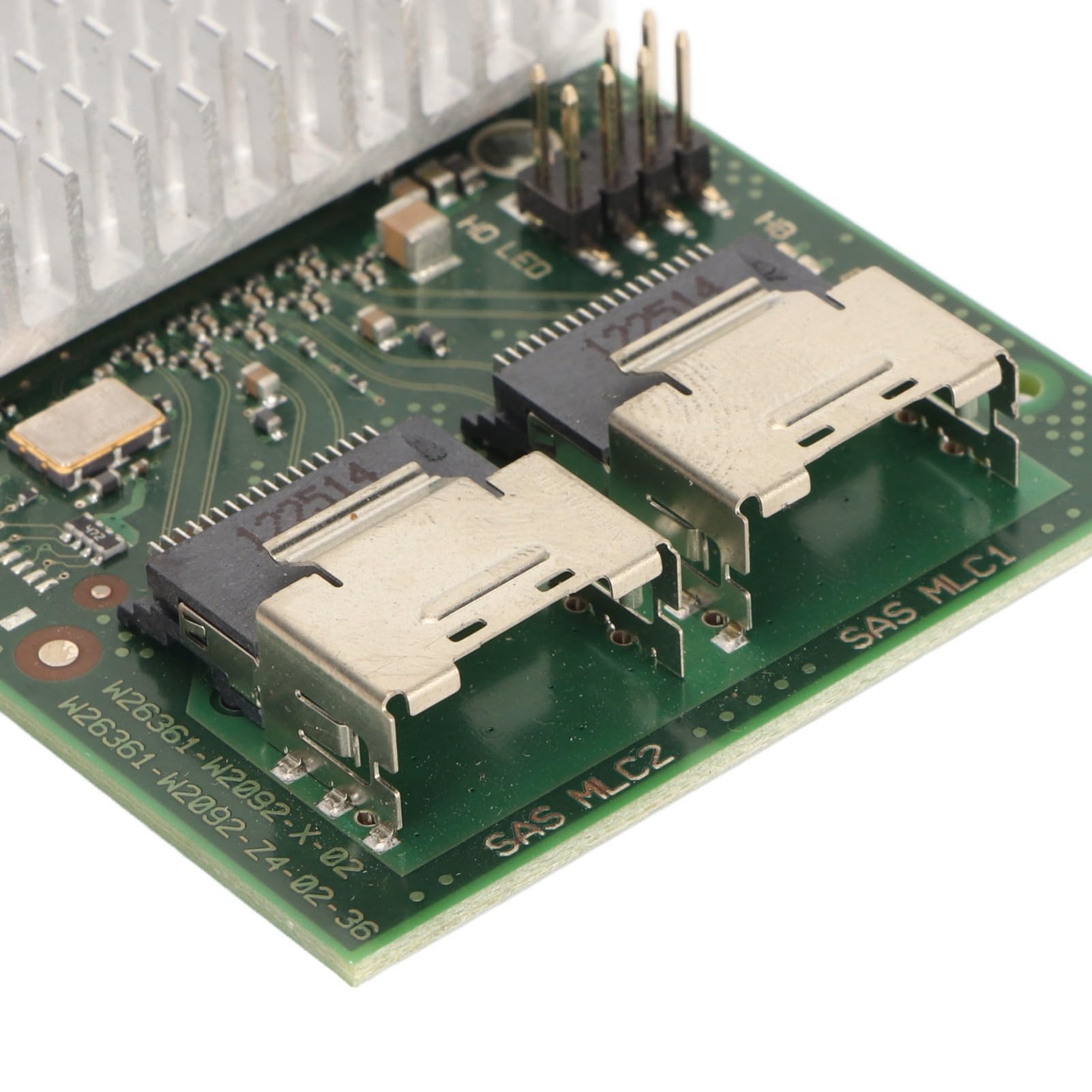 Sxhlseller Tarjeta Controladora Raid de Disco de Computadora, Tarjeta Adaptadora PCIe SAS SSF 8087 de 6 Gbps 2, Tarjeta Smart Array con Raid 0 1 10 para Servidor de Computadora