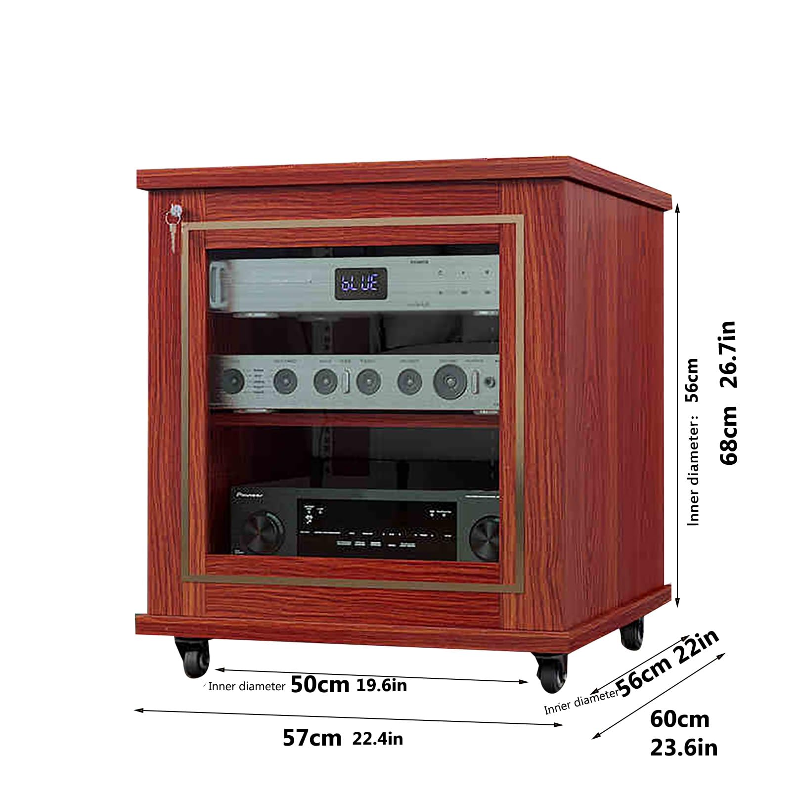 Audio Storage Cabinet 1 X 3 Combo Record Storage Cabinet Audio