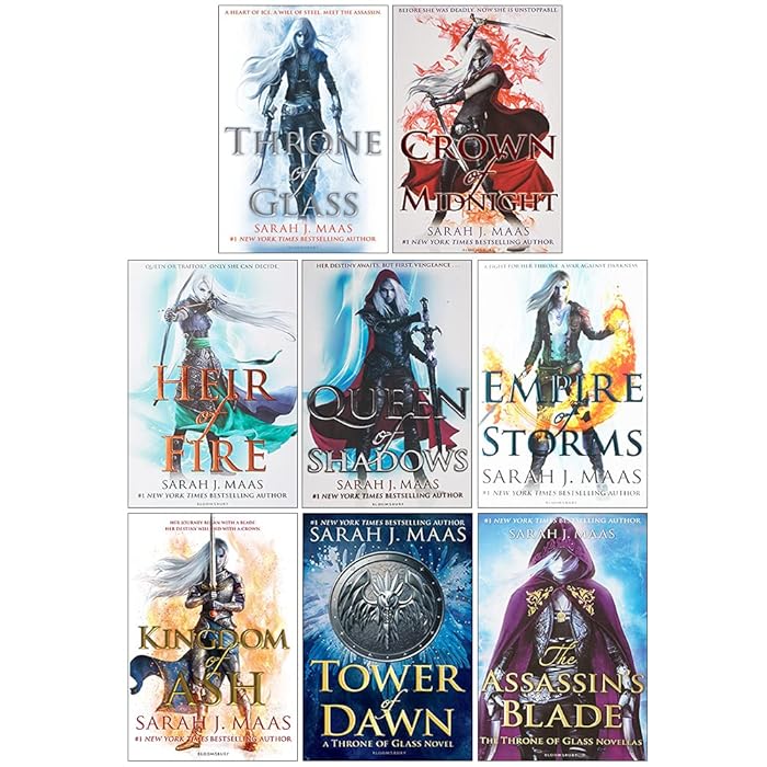 Buy Throne Of Glass Series Collection 7 Books Set By Sarah J Maas Heir of Fire, The Thorne Of
