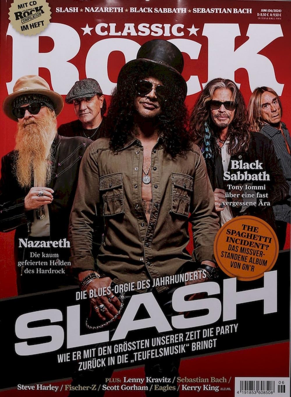 Classic Rock Magazin Deutschland 2024-06 Slash Nazareth Originalausgabe + CD