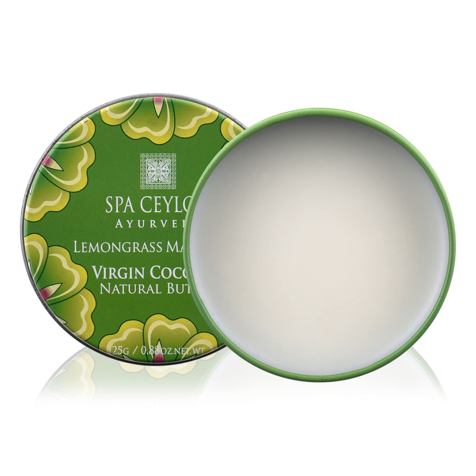 LEMONGRASS MANDARIN - Virgin Coconut Natural Butter | Organic lemongrass and Coconut Butter for Lips, Skin, and Elbows | Nourishing & Hydrating Balm, 25g