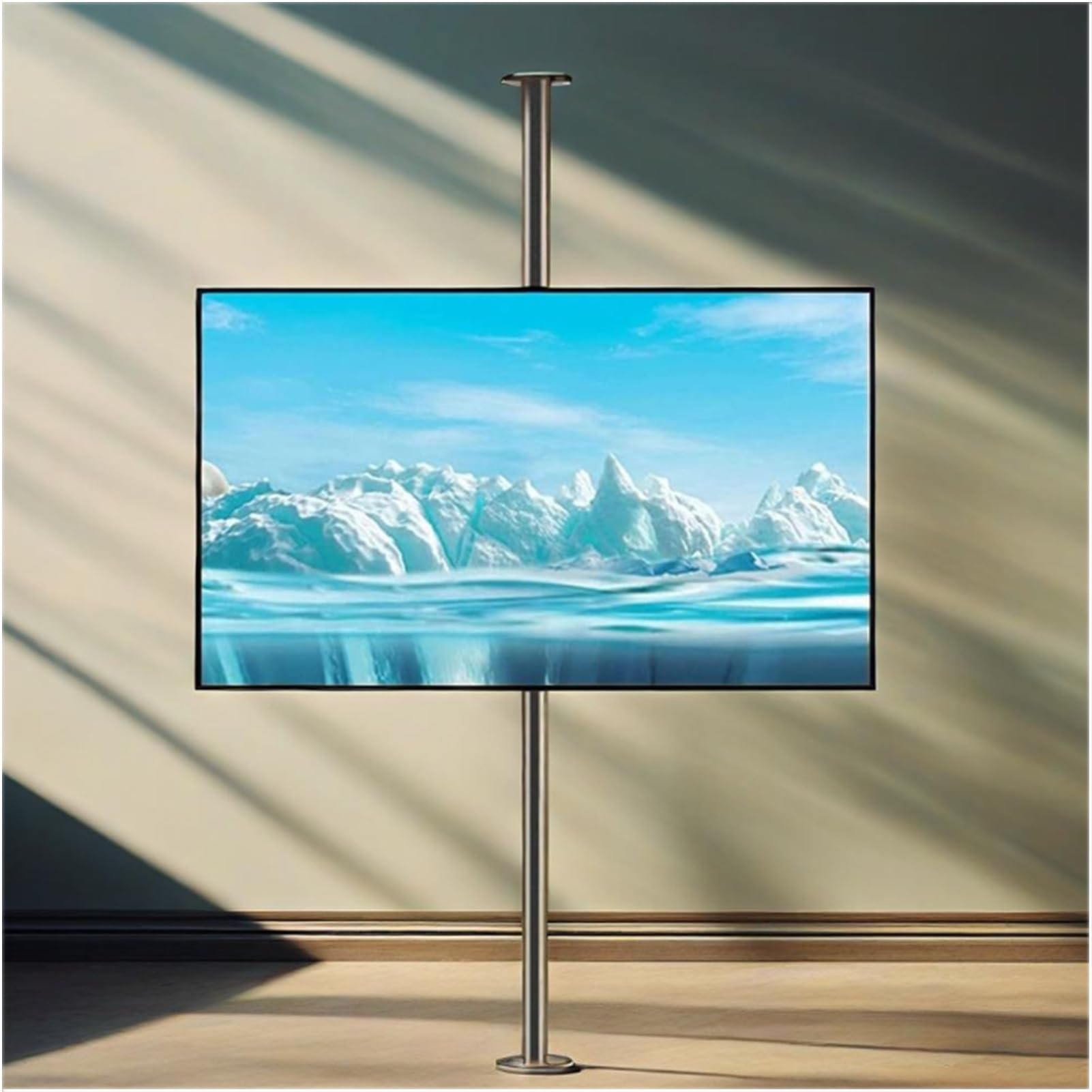 Support plafond pour téléviseur 32 à 75 pouces orientable pour éviter les reflets