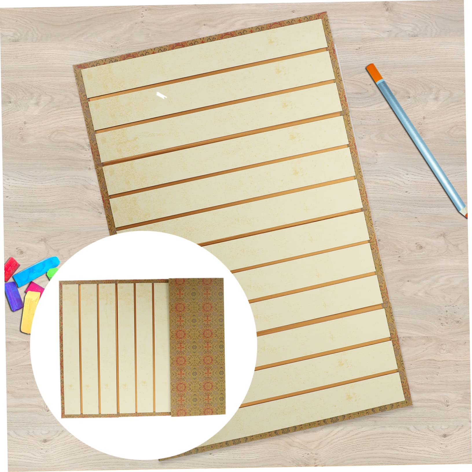 Libro de Caligrafía en Blanco Plegado para Principiantes y Expertos
