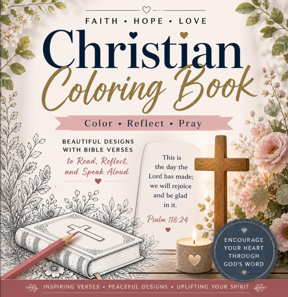 Christian Coloring Book for Women & Teens: Bible Verses, Scripture Writing & Jesus Coloring Pages