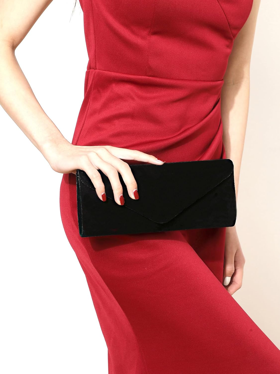 YYW 4 Pieces Women Evening Handbags Clutch Purses Shoulder Bag with Rhinestone Jewelry Set for Party Wedding - Image 8