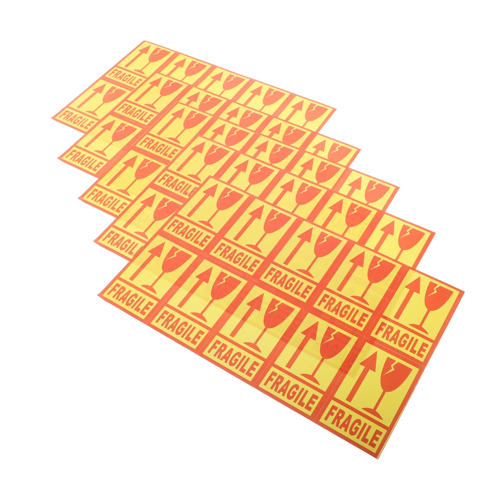KALLORY Fragile Adhesive Labels 500pcs Handle Care Shipping Stickers Warning Decals