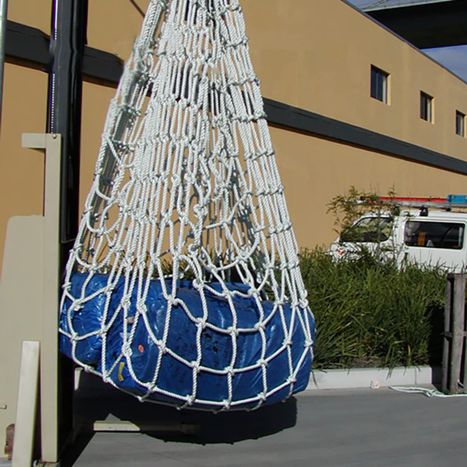 NZPOST Hebenetz, Nylon-Hebe-Frachtnetz, Paletten-Frachtnetz, Bungee-Frachtnetz, Sicherheit, Reißfestigkeit, stark (1 x 1 m/Last: 150 kg)