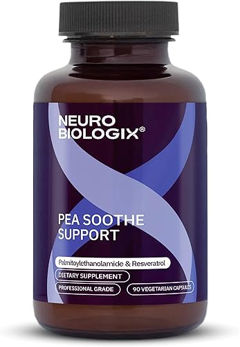 Neuro biologix Apoyo calmante de guisantes para hombres y mujeres, fórmula de guisantes y resveratrol para comodidad, movilidad, salud nerviosa y