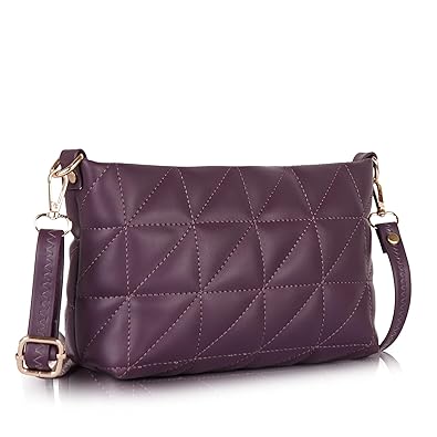 Synthetic Leather Casual Classy Unique Side Design Shoulder Crossbody Sling bag For Women
