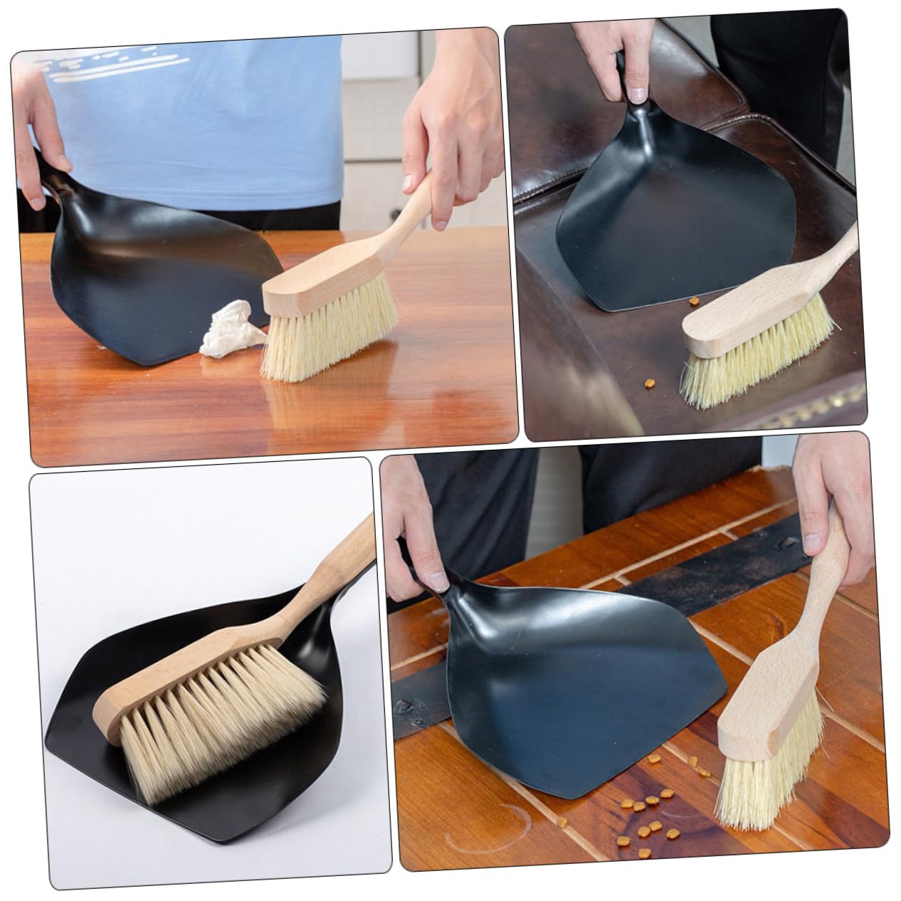 Juego de Mini Recogedor y Escoba de Mano para Limpieza 1 Set