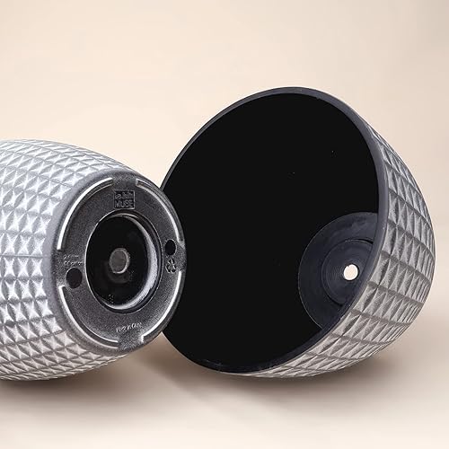 Miniatura 6 de LA JOLIE MUSE Macetas para exteriores e interiores con drenaje, 8.6 + 7.5 pulgadas, paquete de 2 macetas modernas y elegantes con patrones
