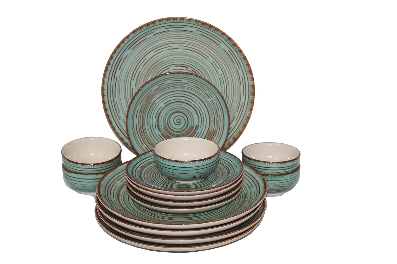 VolCraft Ceramic Dinner Set Ceramic Plate and Bowl Set Microwave Safe