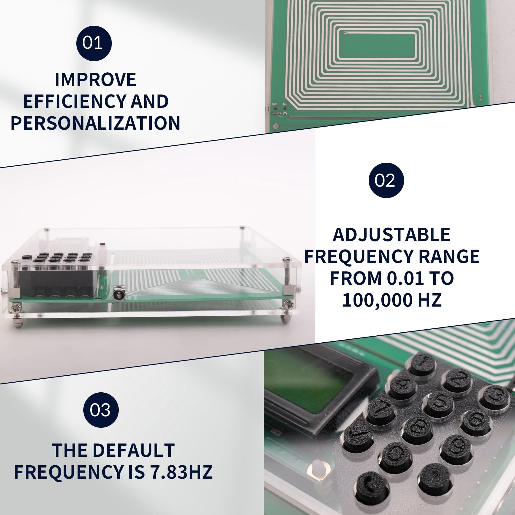 0,01-30000Hz Generatore di Risonanza A Sinusoidale Regolabile Generatore di Frequenza Ultra Bassa Risonatore Macchina per Frequenza